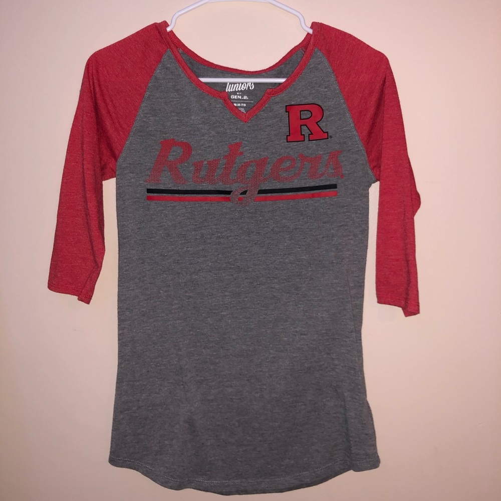 Mid long sleeve “Rutgers” tee shirt